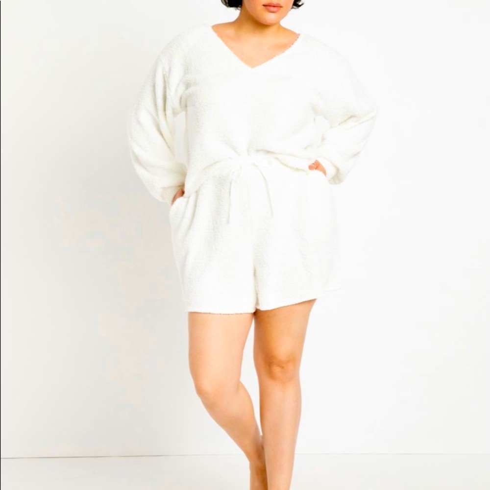 Eloquii fuzzy lounge/pajama set